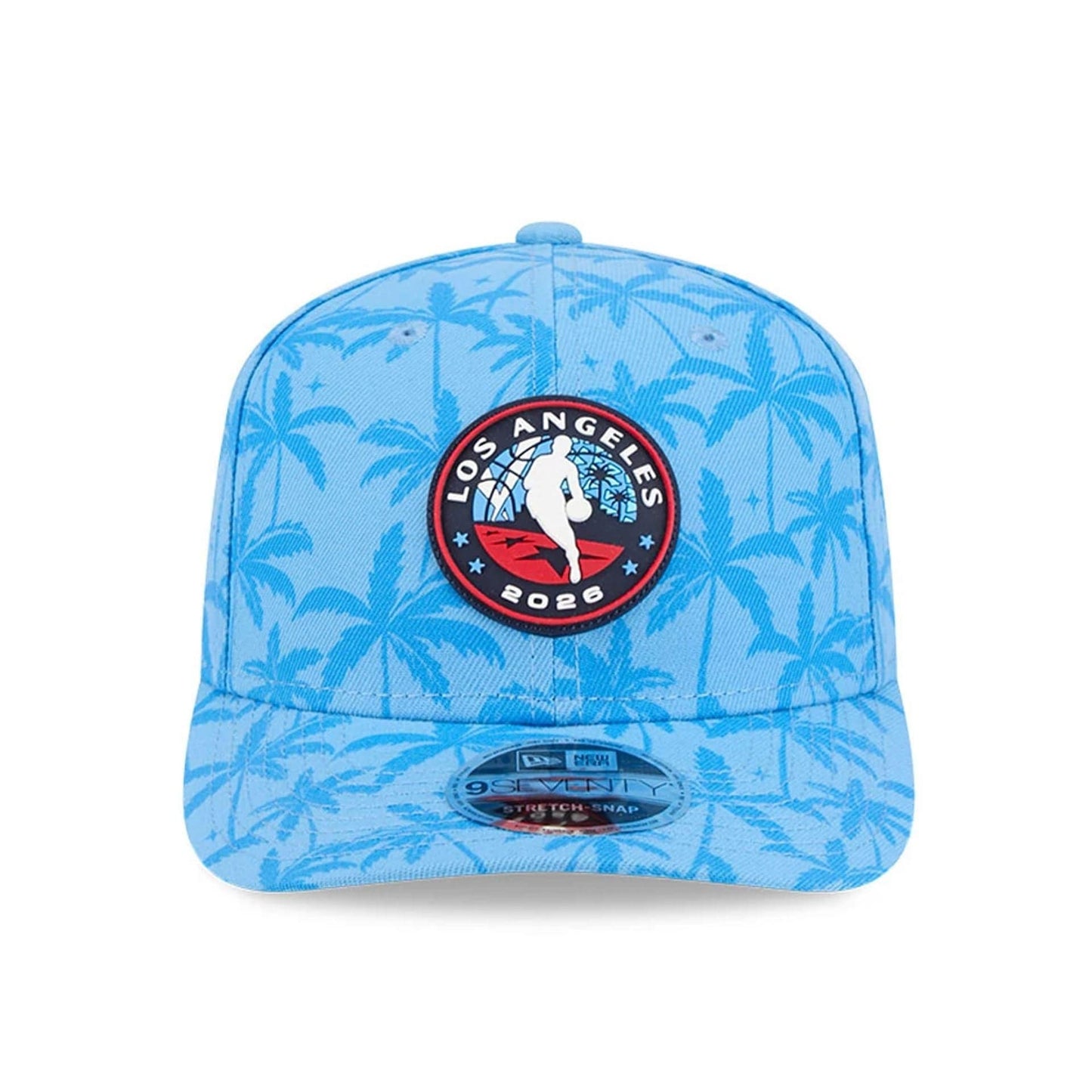 Pictured is this NBA All Star Game 2026 Logo 9SEVENTY Stretch Snap cap in blue. 2