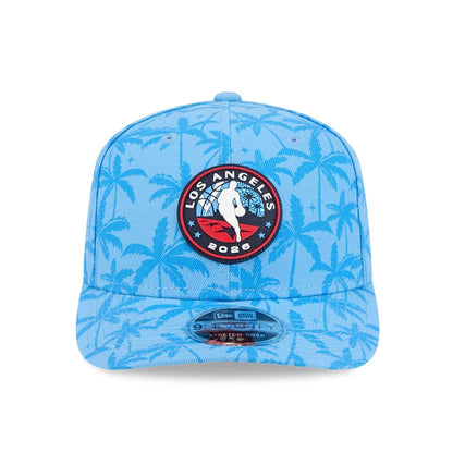 Pictured is this NBA All Star Game 2026 Logo 9SEVENTY Stretch Snap cap in blue. 2