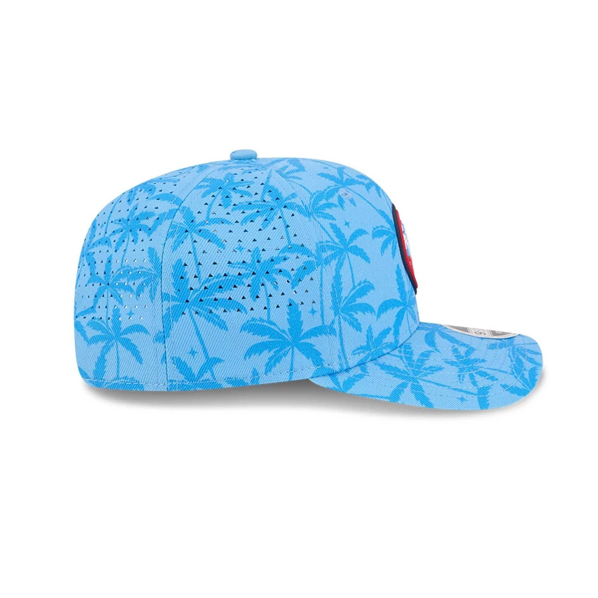 Pictured is this NBA All Star Game 2026 Logo 9SEVENTY Stretch Snap cap in blue. 5