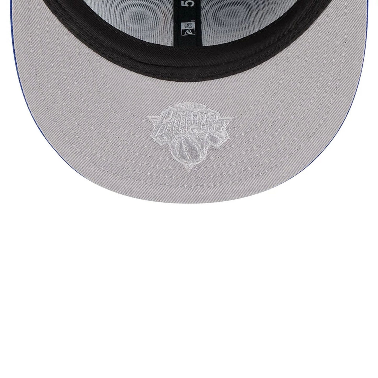 Pictured is this NBA All Star Game 2026 New York Knicks 59FIFTY Fitted cap in blue. 2