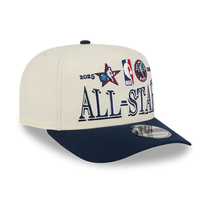 Pictured is this NBA All Star Game 2026 9FIFTY A-Frame Snapback cap in White. 4