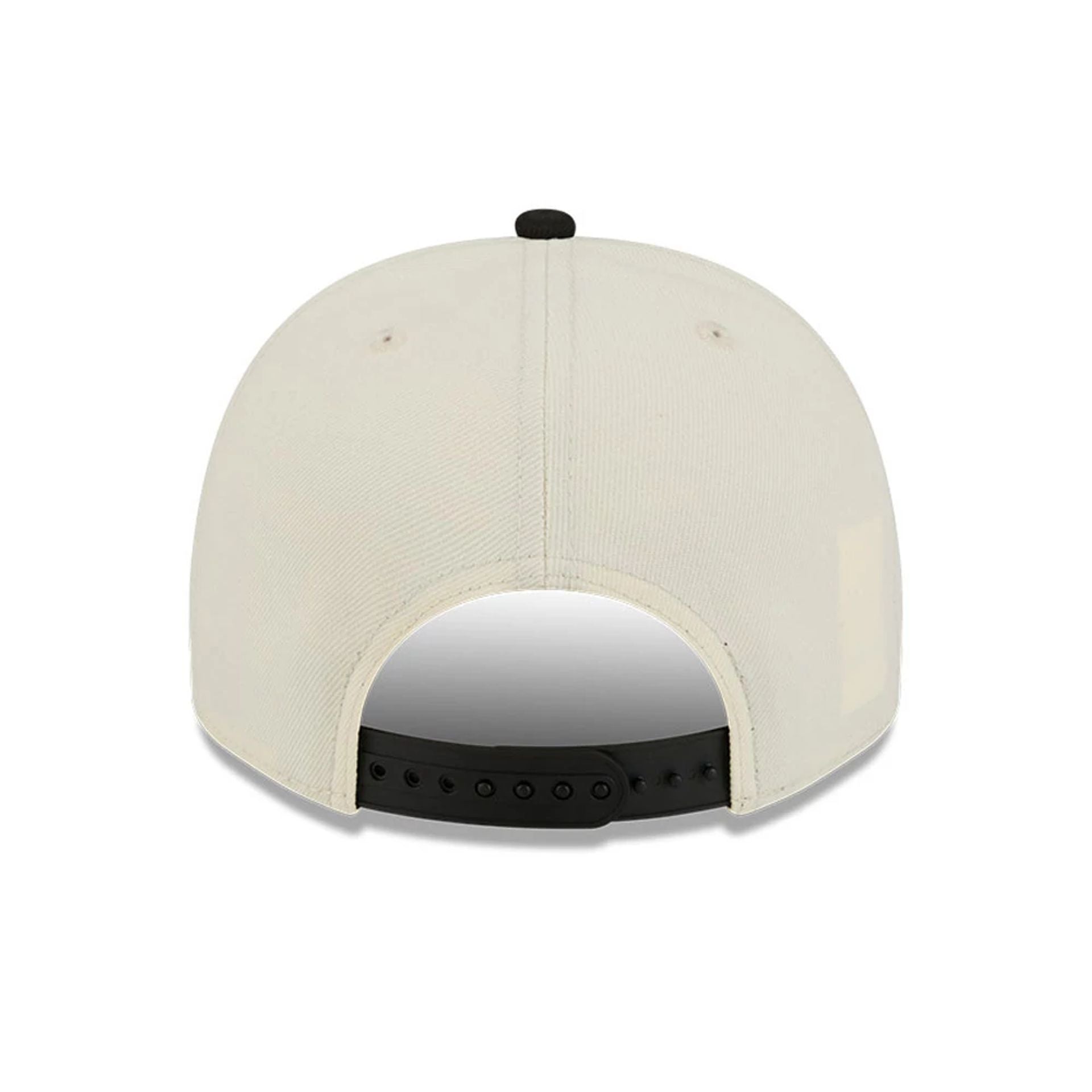 Pictured is this NBA All Star Game 2026 Chicago Bulls 9FIFTY A-Frame Snapback cap in White. 7