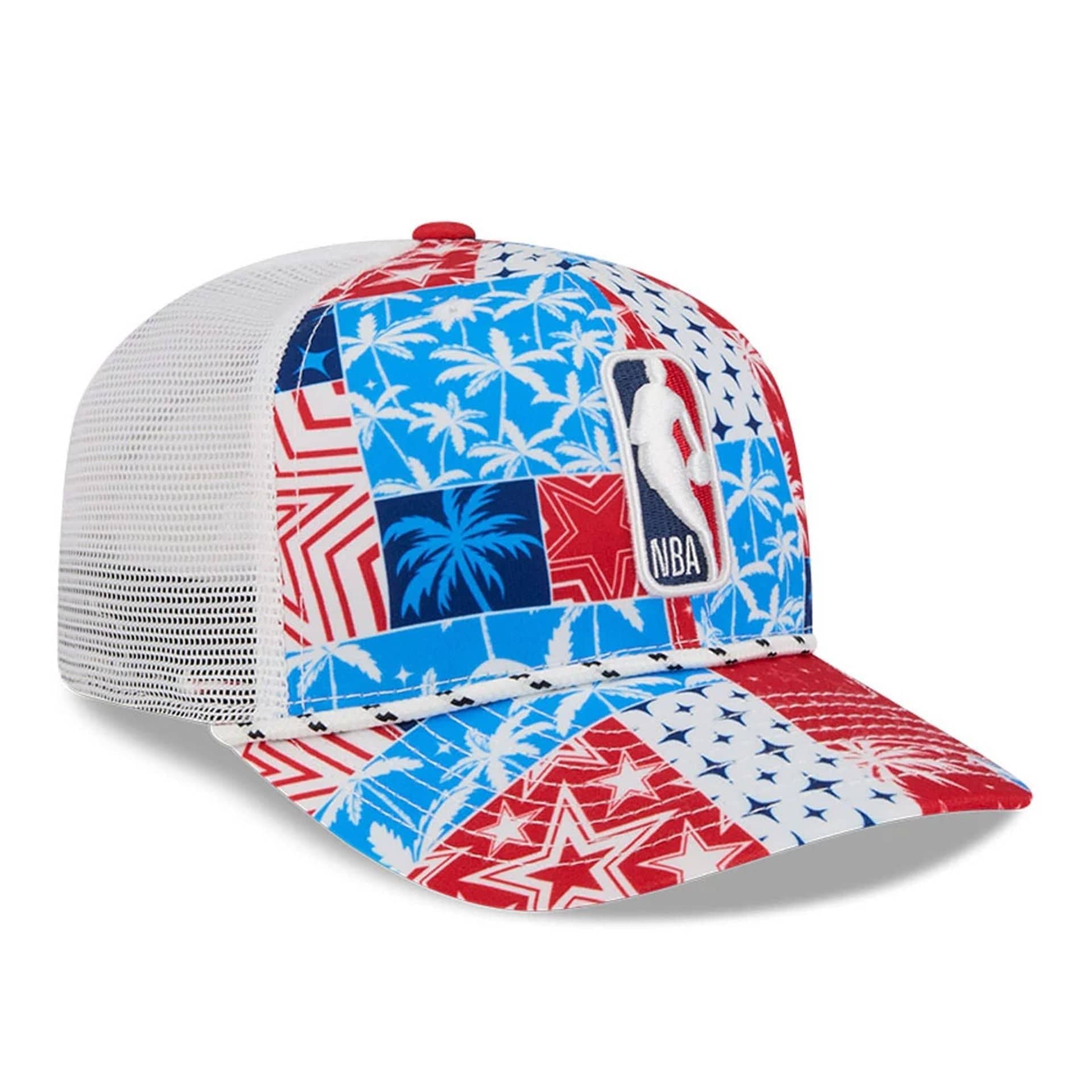 Pictured is this NBA All Star Game 2026 9SEVENTY Stretch Snap cap in White. 4