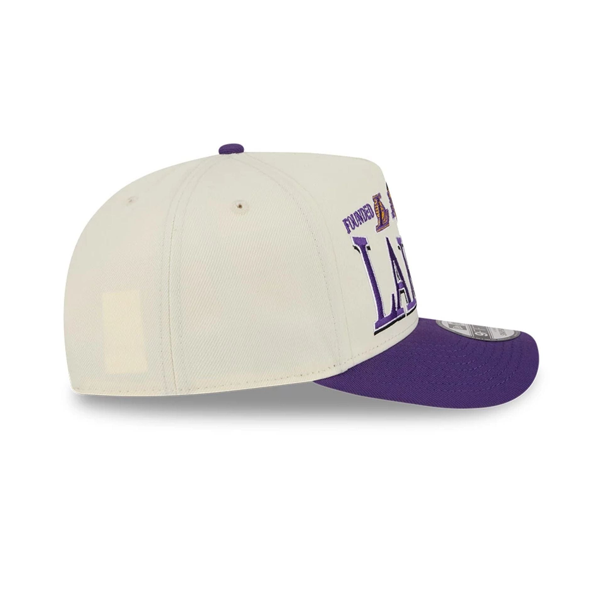Pictured is this NBA All Star Game 2026 LA Lakers 9FIFTY A-Frame Snapback cap in White. 7