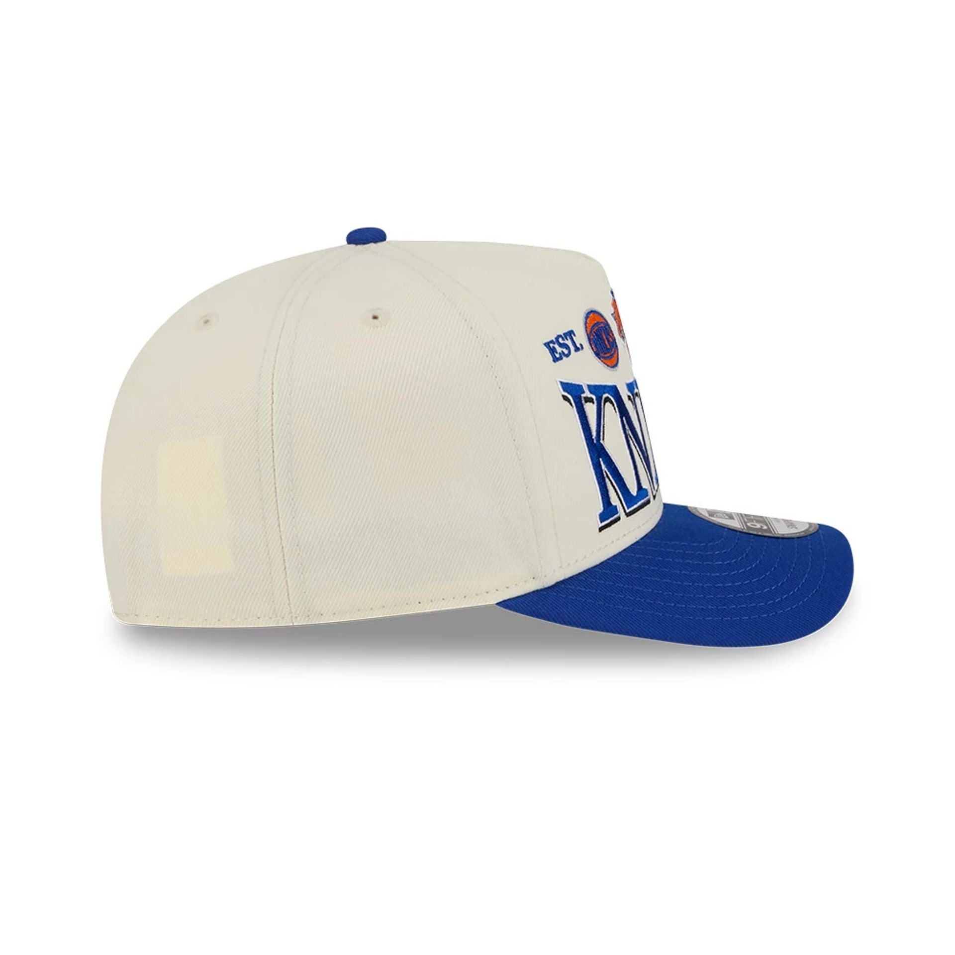 Pictured is this NBA All Star Game 2026 New York Knicks 9FIFTY A-Frame Snapback cap in White. 6