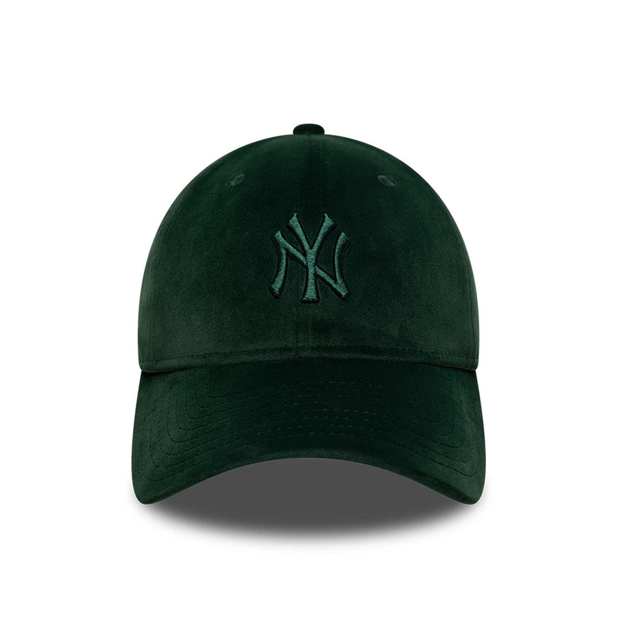 This is a New York Yankees MLB Velour Dark Green 9TWENTY Bow Back Adjustable Cap 3