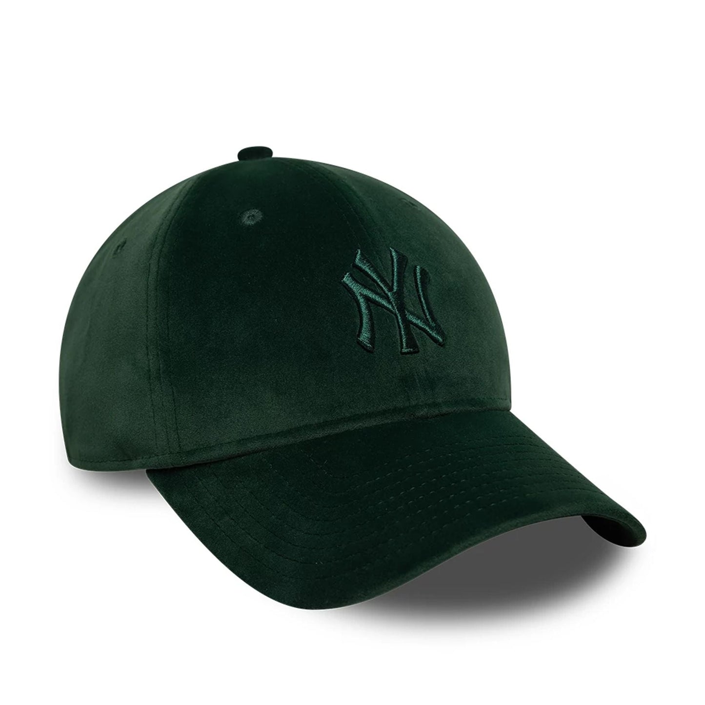 This is a New York Yankees MLB Velour Dark Green 9TWENTY Bow Back Adjustable Cap 4