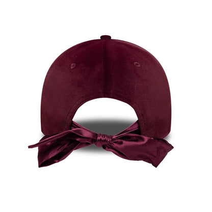 This is a LA Dodgers MLB Velour Dark Purple 9TWENTY Bow Back Adjustable Cap 2