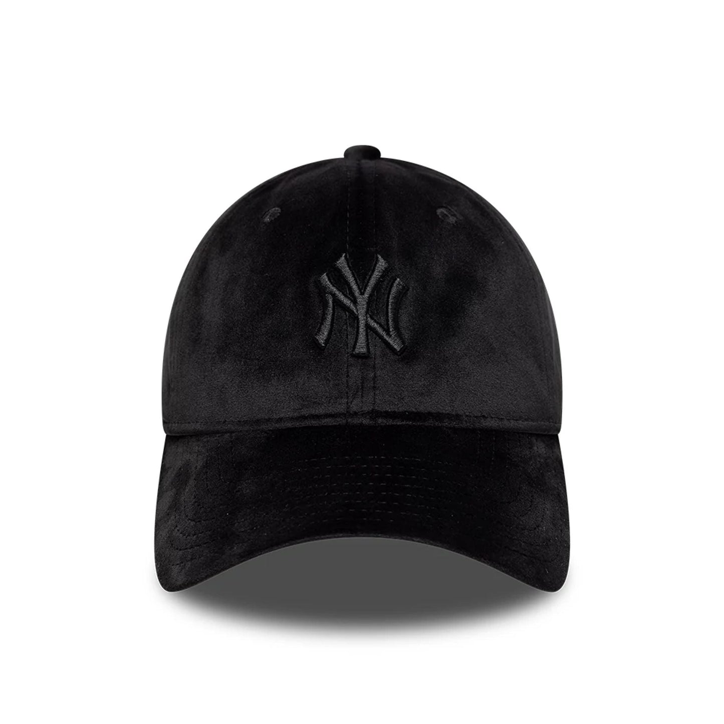 This is a New York Yankees MLB Velour Black 9TWENTY Bow Back Adjustable Cap 3