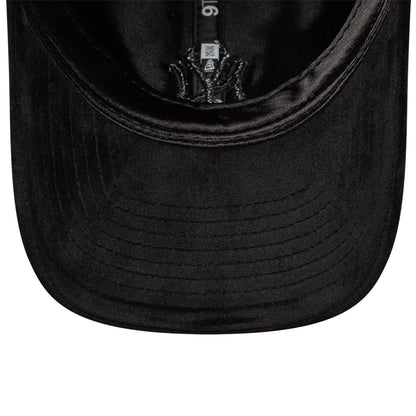 This is a New York Yankees MLB Velour Black 9TWENTY Bow Back Adjustable Cap 7