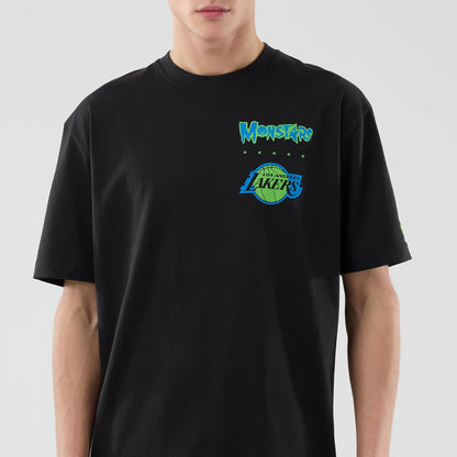 The model is wearing this Space Jam 2 X NBA LA Lakers T-Shirt in black. 7