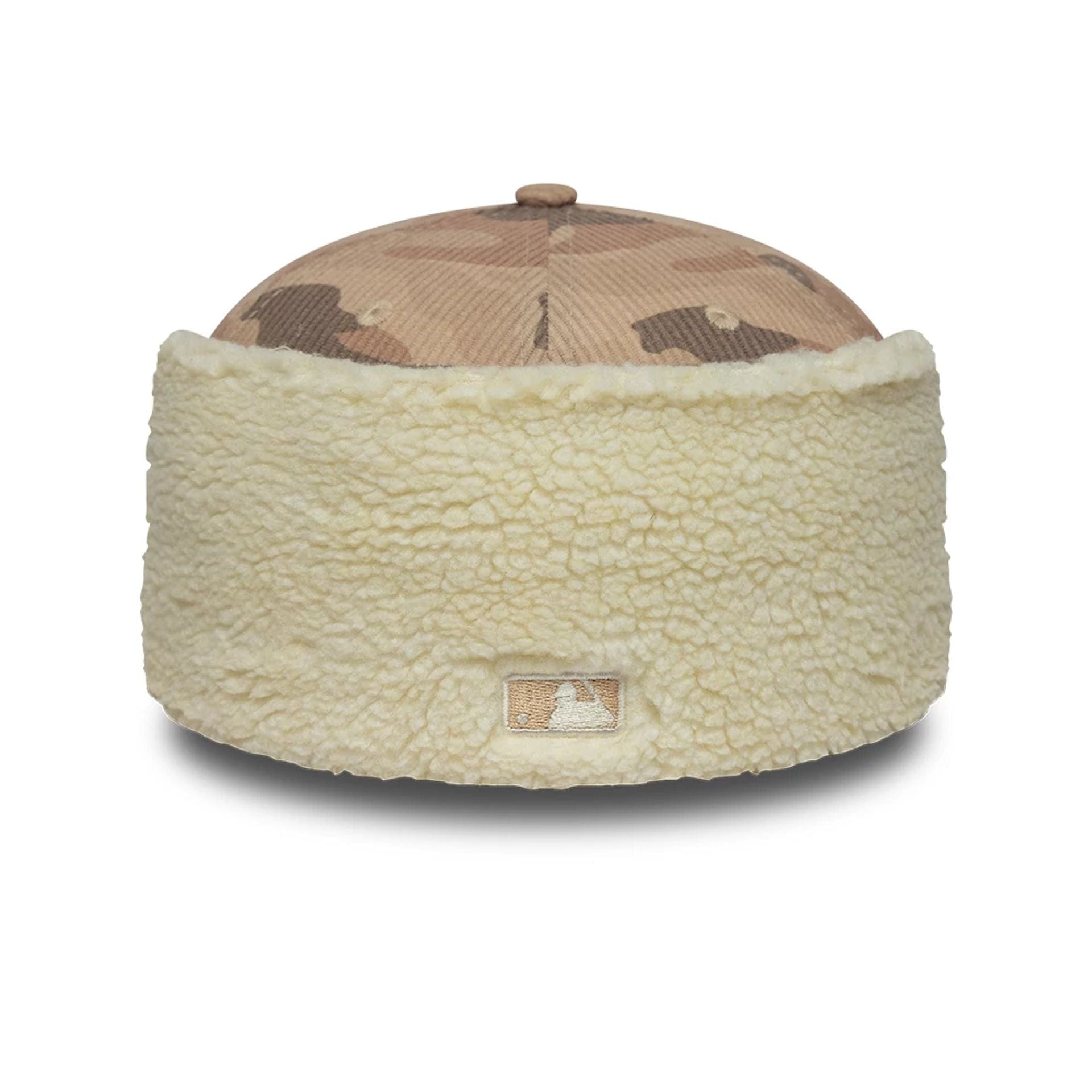 Pictured is this MLB Cord LA Dodgers Downflap 59FIFTY Fitted cap in light beige. 8