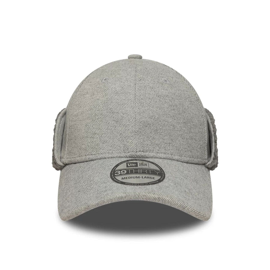 Pictured in this New Era Grey 39THIRTY Downflap Stretch Fit Cap 3