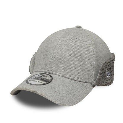 Pictured in this New Era Grey 39THIRTY Downflap Stretch Fit Cap 1