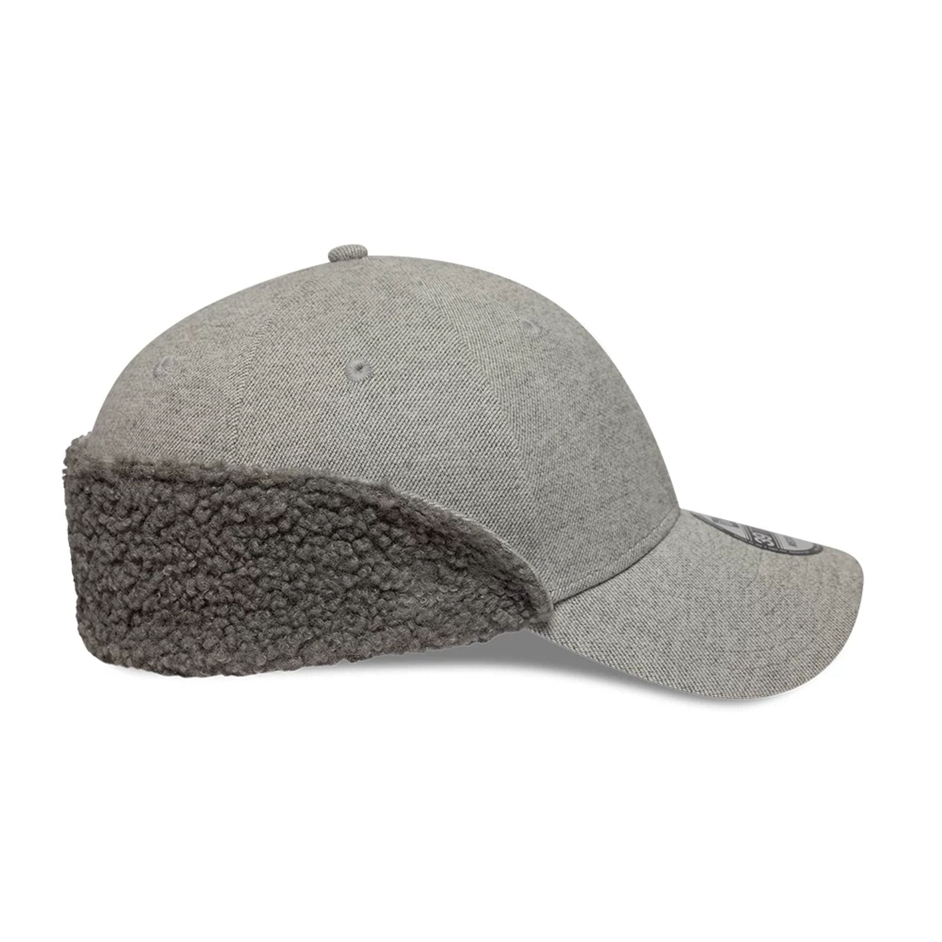 Pictured in this New Era Grey 39THIRTY Downflap Stretch Fit Cap 6