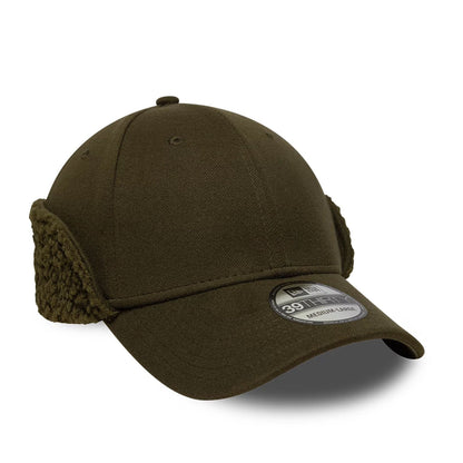 Pictured in this New Era Green 39THIRTY Downflap Stretch Fit Cap 4