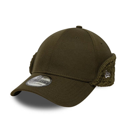 Pictured in this New Era Green 39THIRTY Downflap Stretch Fit Cap 1
