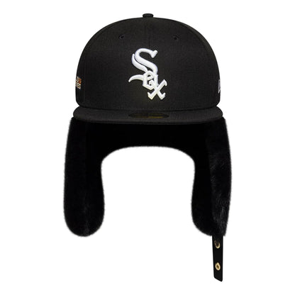 Pictured is this MLB World Series Chicago White Sox Dogear 59FIFTY Fitted cap in black. 9
