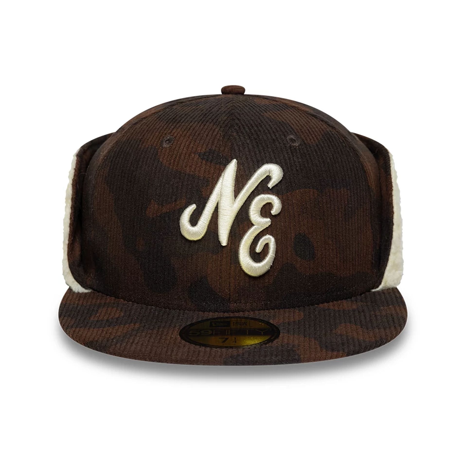New Era Cord Dark Brown Downflap 59FIFTY Fitted Cap | NEC EU