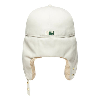 Pictured is this MLB World Series Oakland Athletics Dogear 59FIFTY Fitted cap in cream. 6