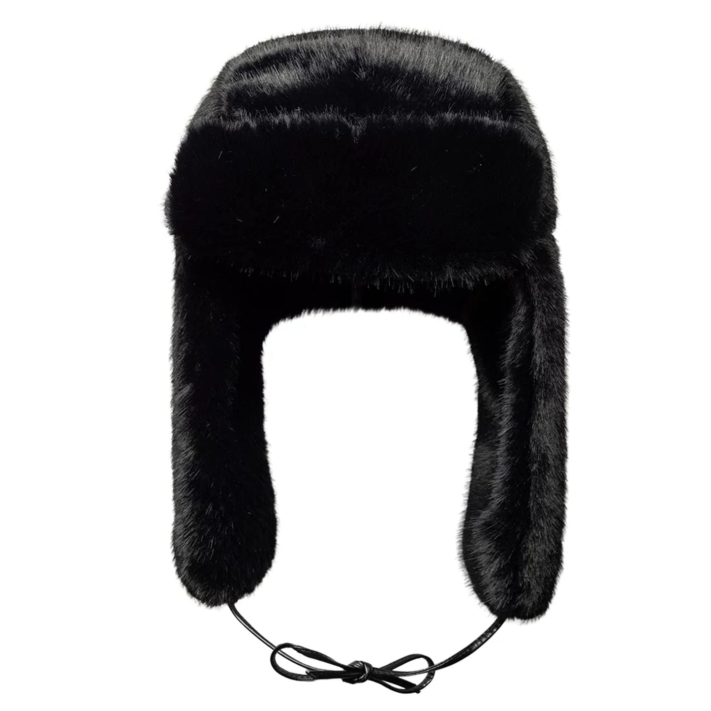 Pictured is this New Era Faux Fur Trapper hat in black. 7