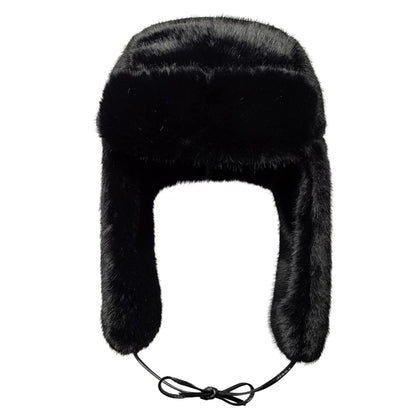 Pictured is this New Era Faux Fur Trapper hat in black. 7