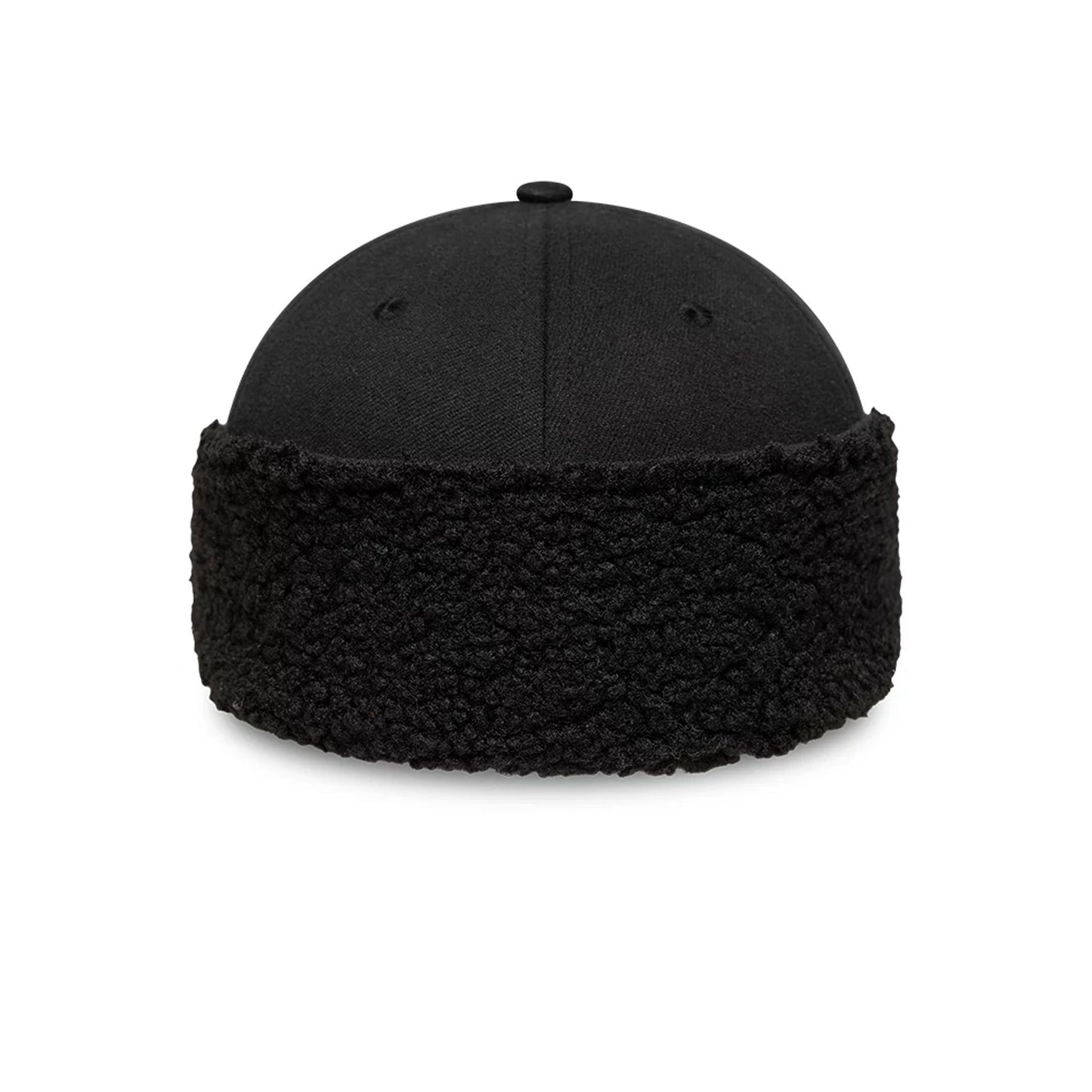 Pictured in this New Era Black 39THIRTY Downflap Stretch Fit Cap 2