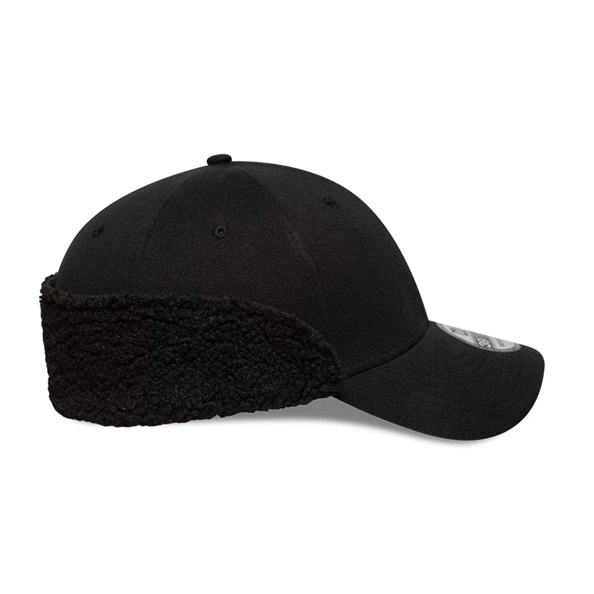 New Era Black 39THIRTY Downflap Stretch Fit Cap | NEC EU