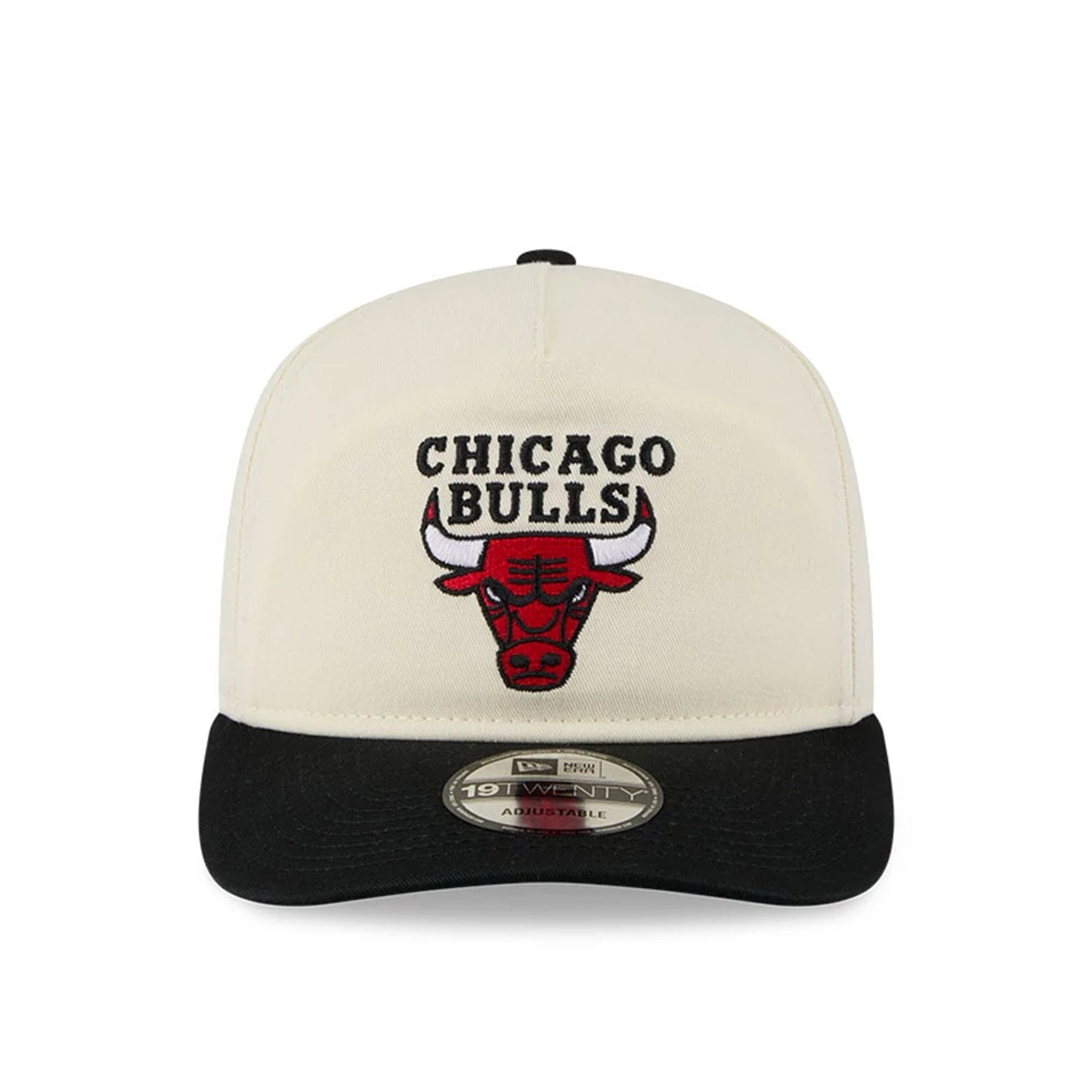 Pictured is this NBA 2 Tone Washed Chicago Bulls 19TWENTY cap in cream. 3