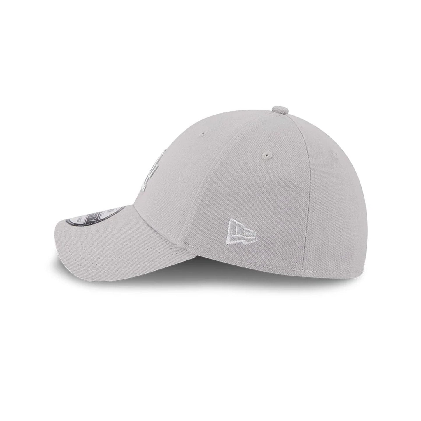 Pictured is this MLB Metallic LA Dodgers 39THIRTY Stretch Fit cap in grey. 5