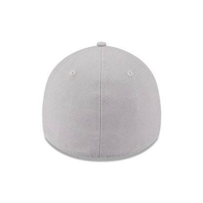 Pictured is this MLB Metallic LA Dodgers 39THIRTY Stretch Fit cap in grey. 4