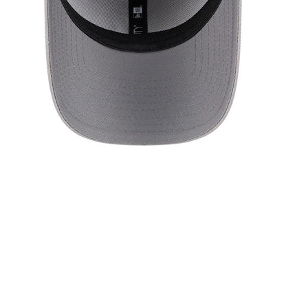 Pictured is this MLB Metallic New York Yankees 39THIRTY Stretch Fit cap in grey. 7
