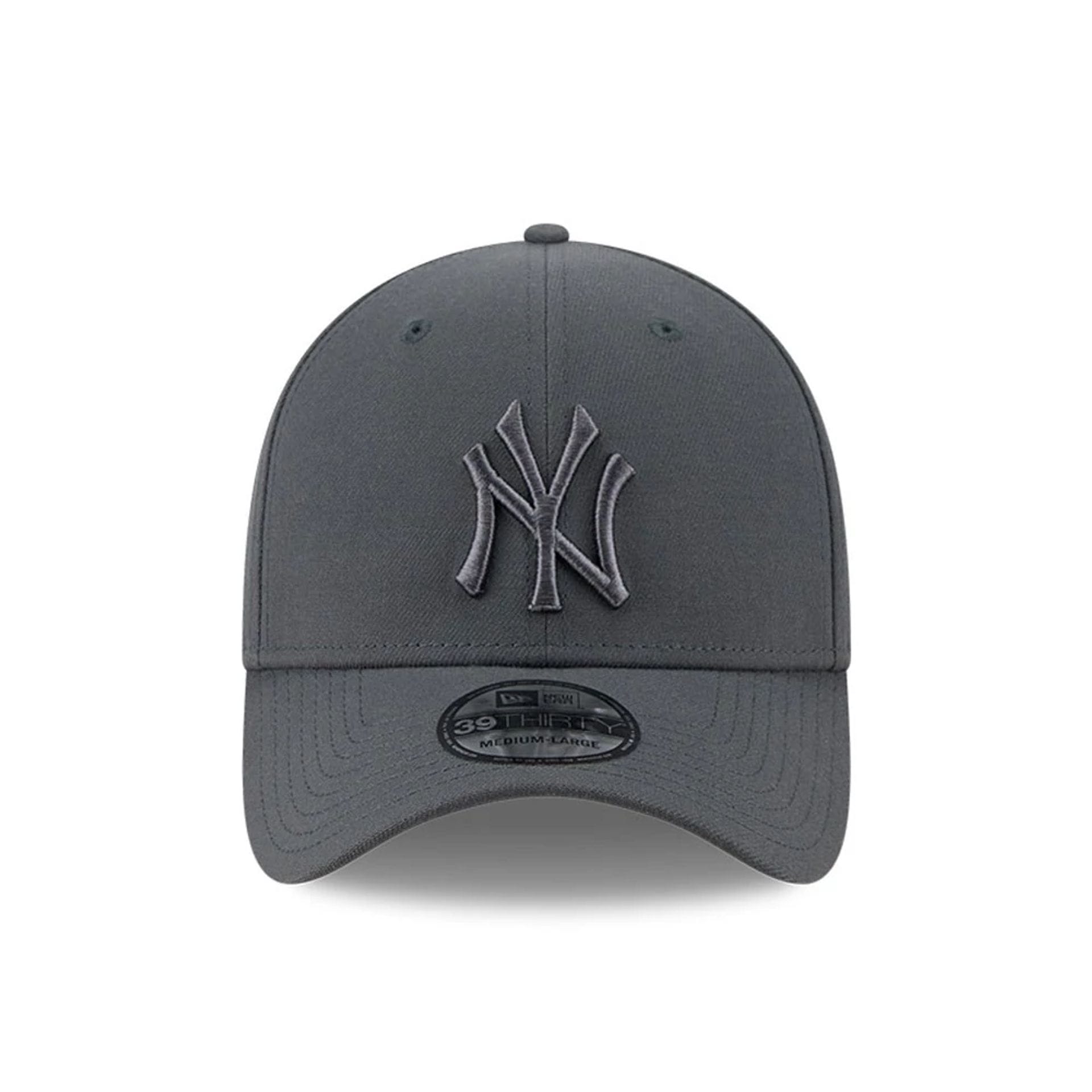 Pictured is this MLB Steel New York Yankees 39THIRTY Stretch Fit cap in charcoal. 2