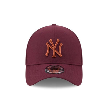Pictured is this MLB Frosted Rust New York Yankees 39THIRTY Stretch Fit cap in dark red. 3