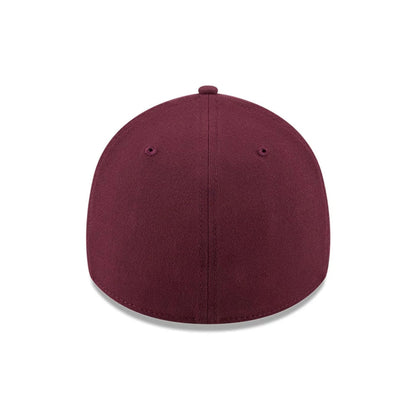 Pictured is this MLB Frosted Rust LA Dodgers 39THIRTY Stretch Fit cap in dark red. 7
