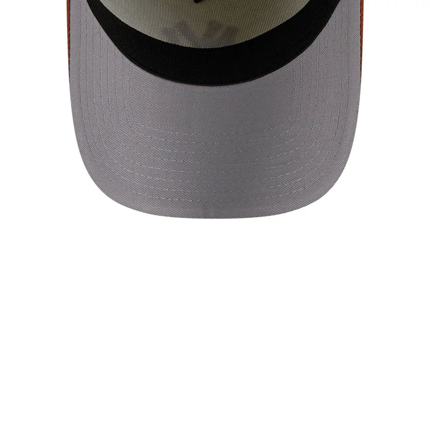 Pictured is this MLB Chrome New York Yankees 39THIRTY A-Frame Stretch Fit cap in burnt orange. 2