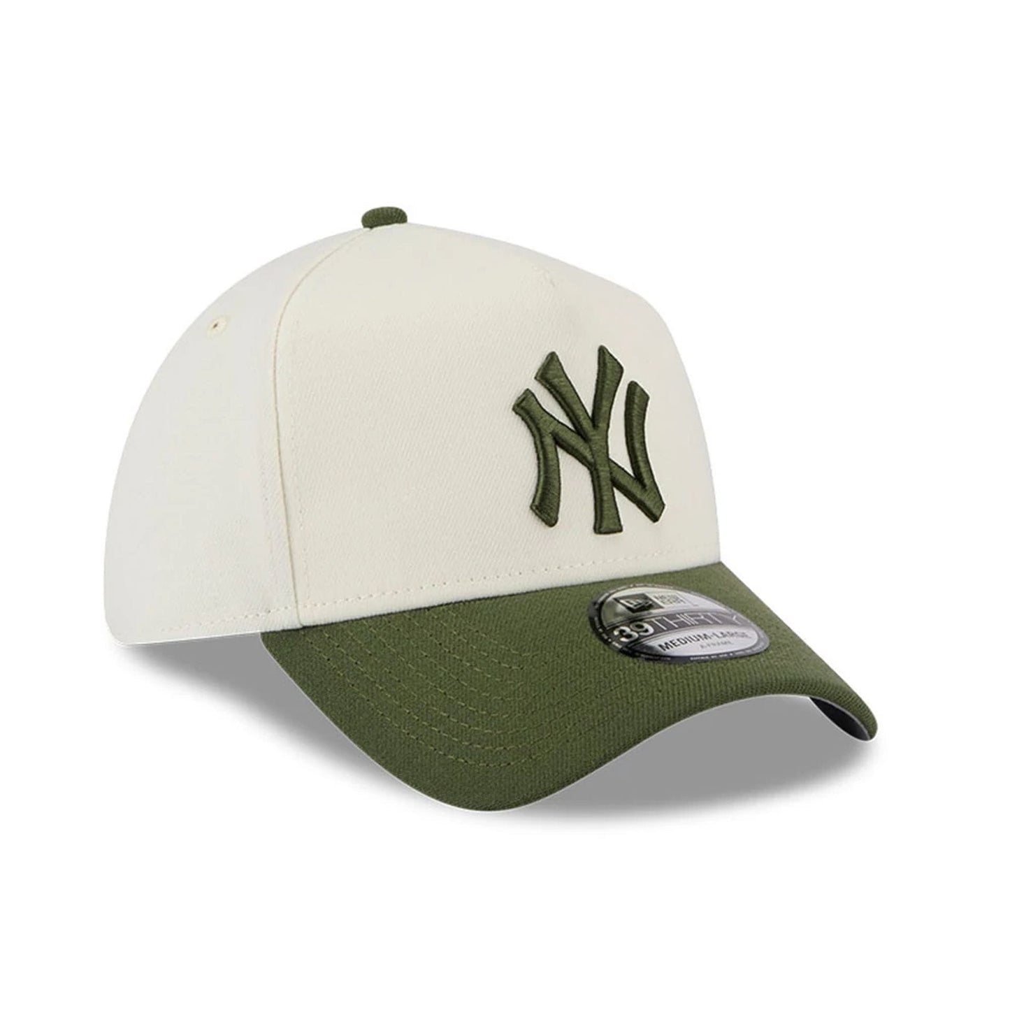 Pictured is this MLB Chrome New York Yankees 39THIRTY A-Frame Stretch Fit cap in Dark Green. 5