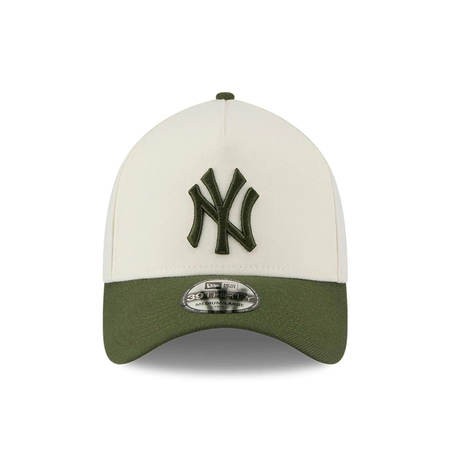 Pictured is this MLB Chrome New York Yankees 39THIRTY A-Frame Stretch Fit cap in Dark Green. 4