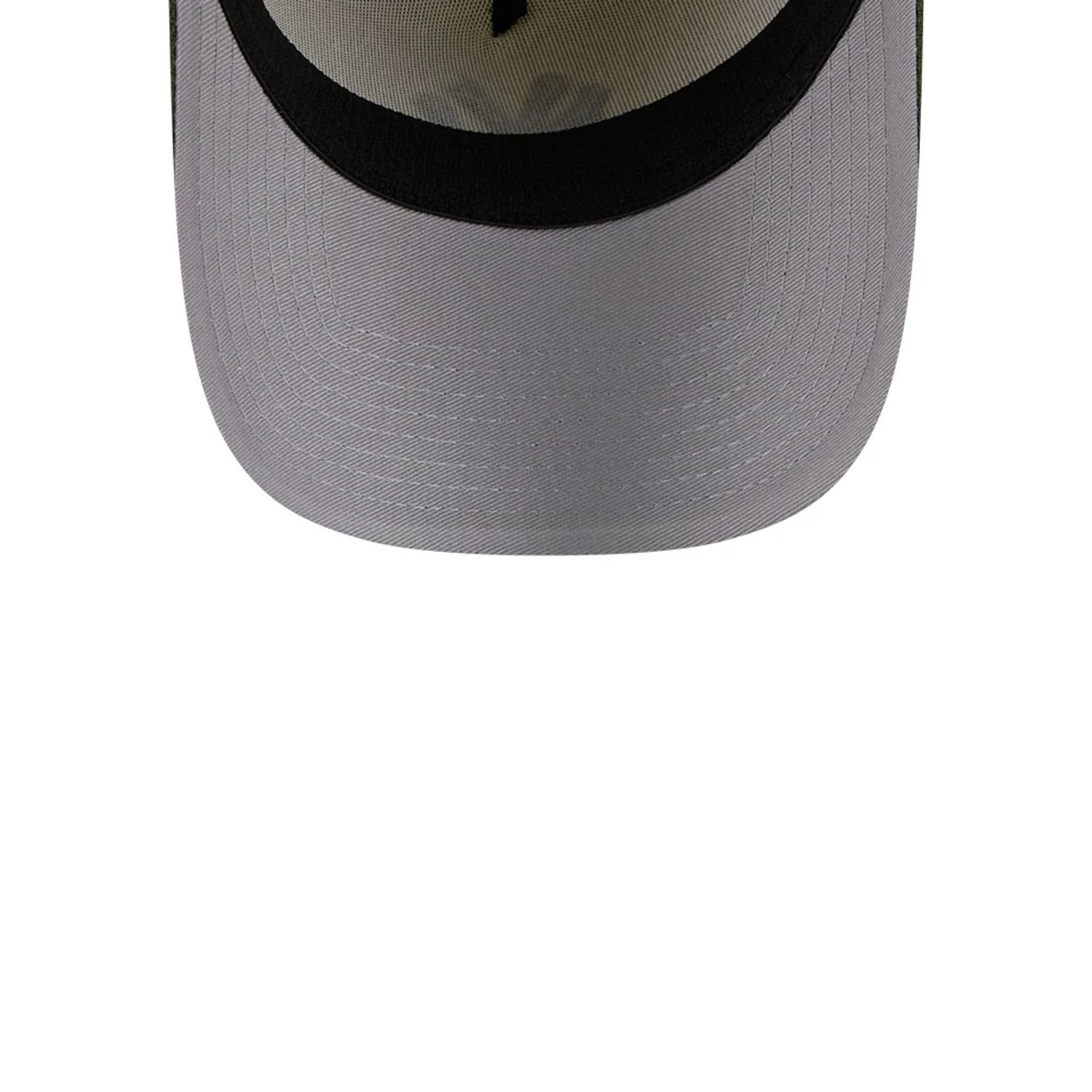 Pictured is this MLB Chrome New York Yankees 39THIRTY A-Frame Stretch Fit cap in Dark Green. 2