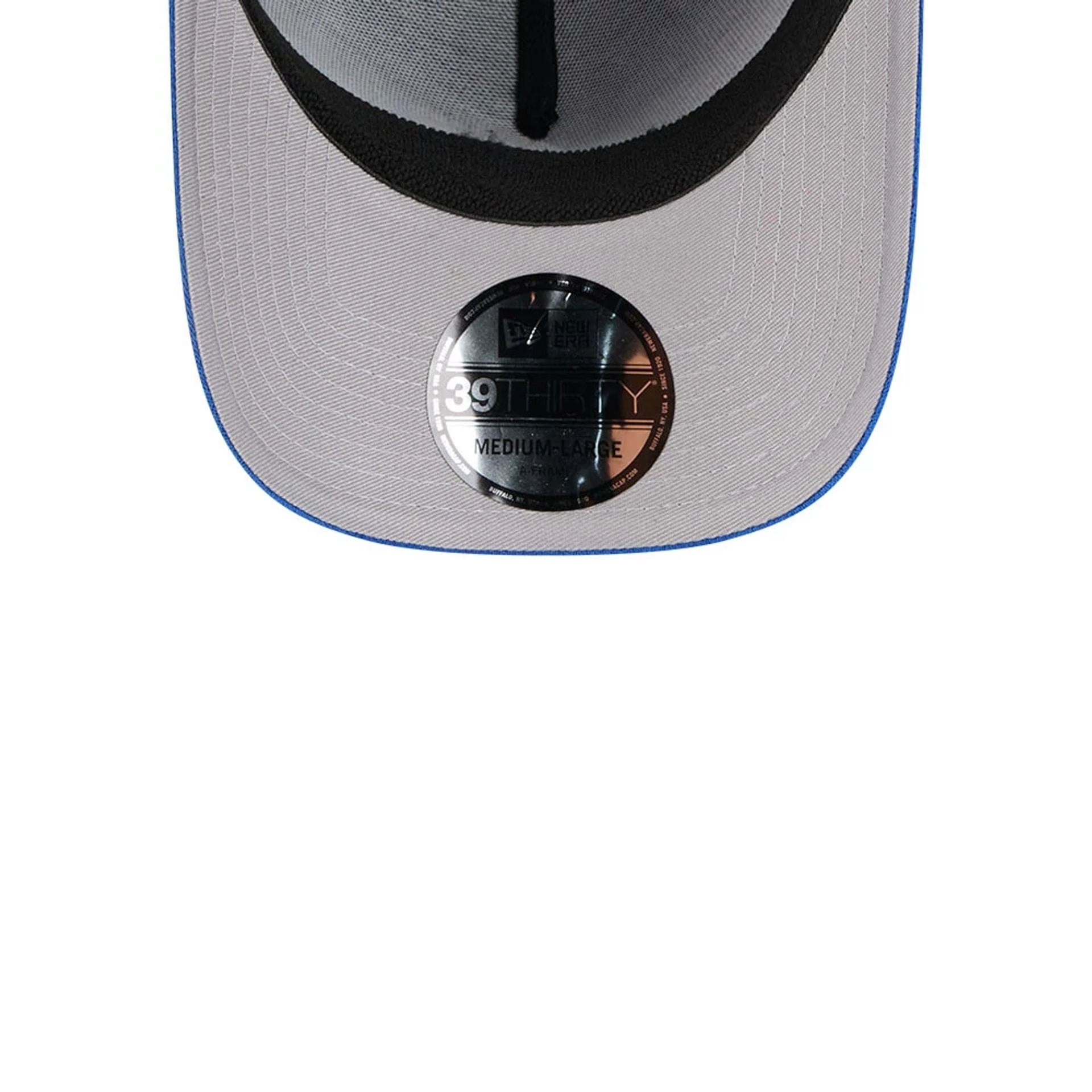 Pictured is this NFL Suede LA Rams 39THIRTY A-Frame Stretch Fit cap in Blue. 2