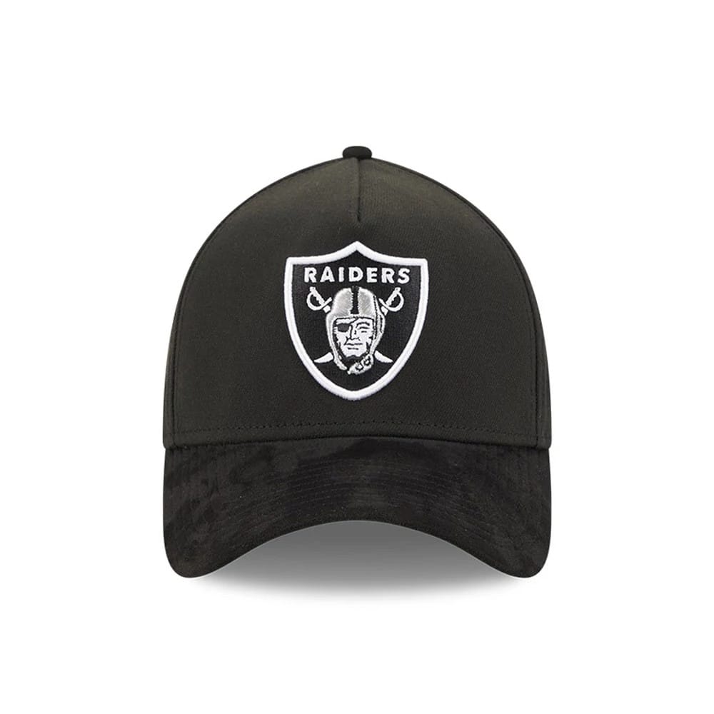 NFL Suede Raiders Black 39THIRTY A-Frame Stretch Fit Cap | NEC EU