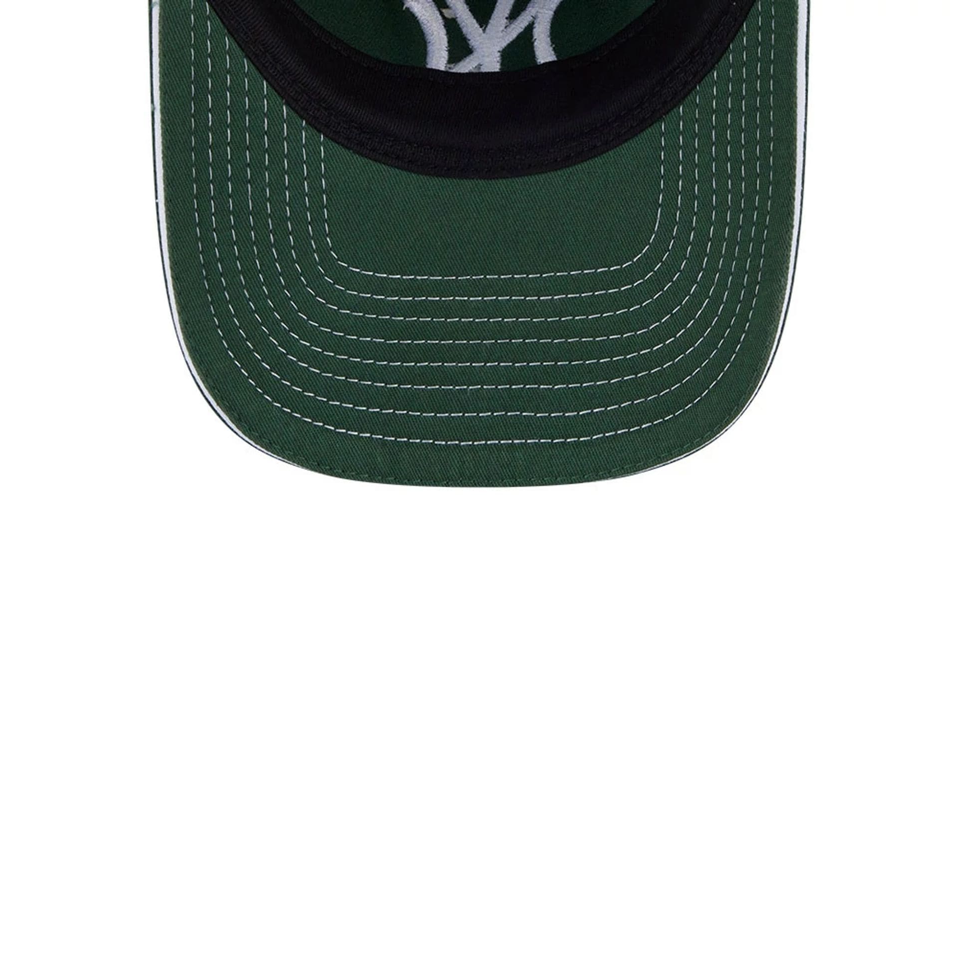 Pictured is this MLB Contrast New York Yankees 9TWENTY A-Frame cap in dark green. 7