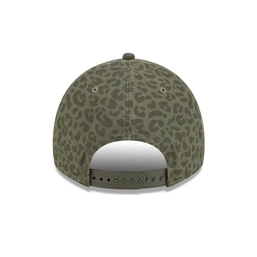 Pictured is this MLB Leopard New York Yankees 9TWENTY A-Frame cap in green. 4