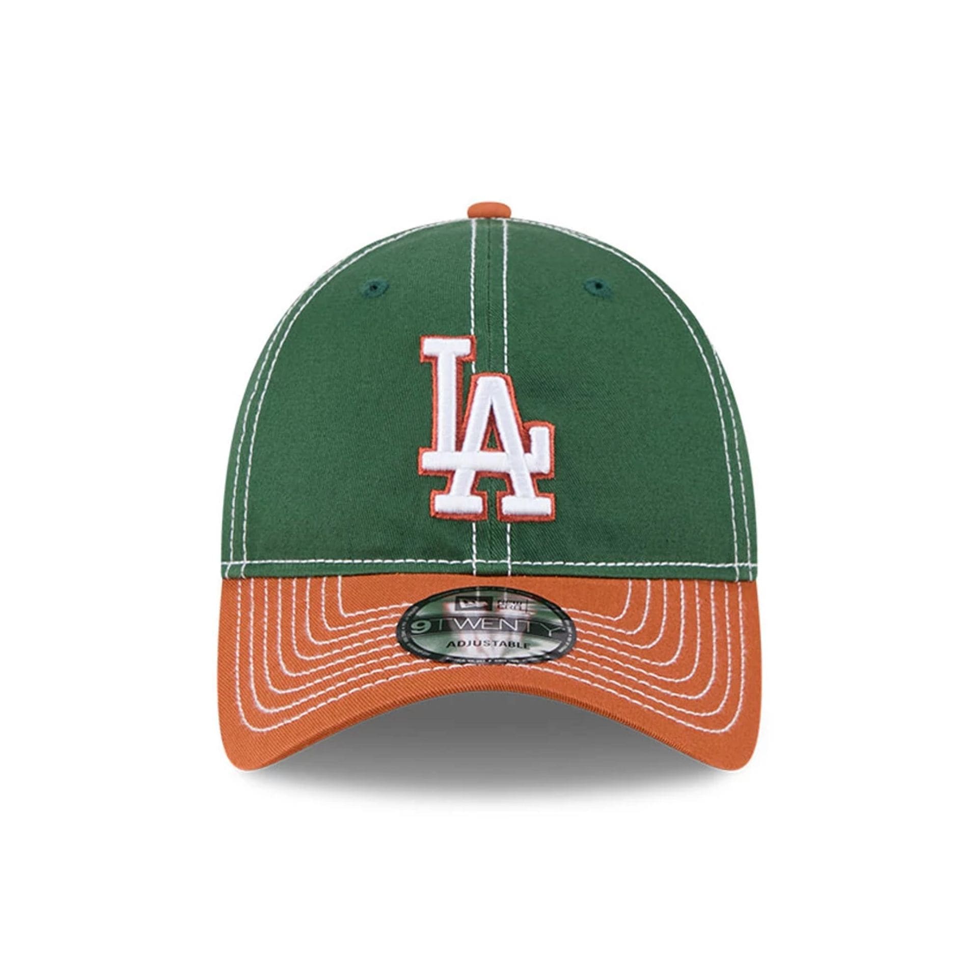 Pictured is this MLB 2Tone LA Dodgers 9TWENTY cap in dark green. 2