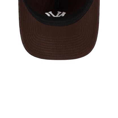 Pictured is this MLB Leopard New York Yankees 9TWENTY A-Frame cap in dark brown. 7