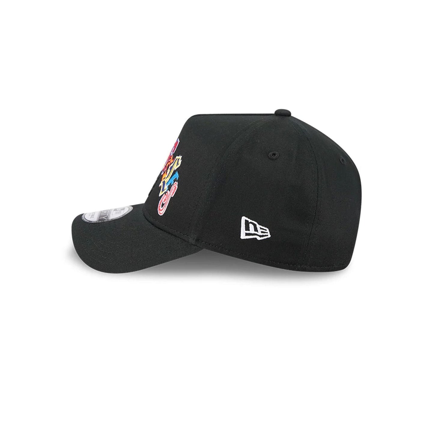 Pictured is this MLB Multi Letter LA Dodgers 9FORTY A-Frame cap in black. 5