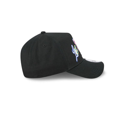 Pictured is this MLB Multi Letter LA Dodgers 9FORTY A-Frame cap in black. 6