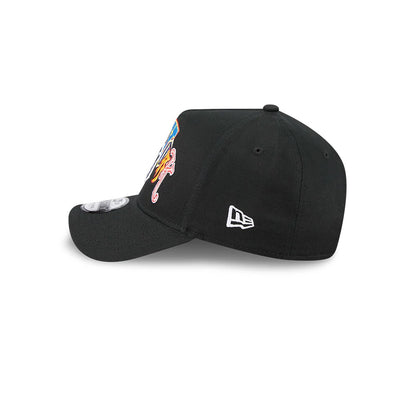 Pictured is this MLB Multi Letter New York Yankees 9FORTY A-Frame cap in black. 5
