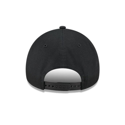 Pictured is this NBA Multi Letter Las Vegas Raiders 9FORTY A-Frame cap in black. 7