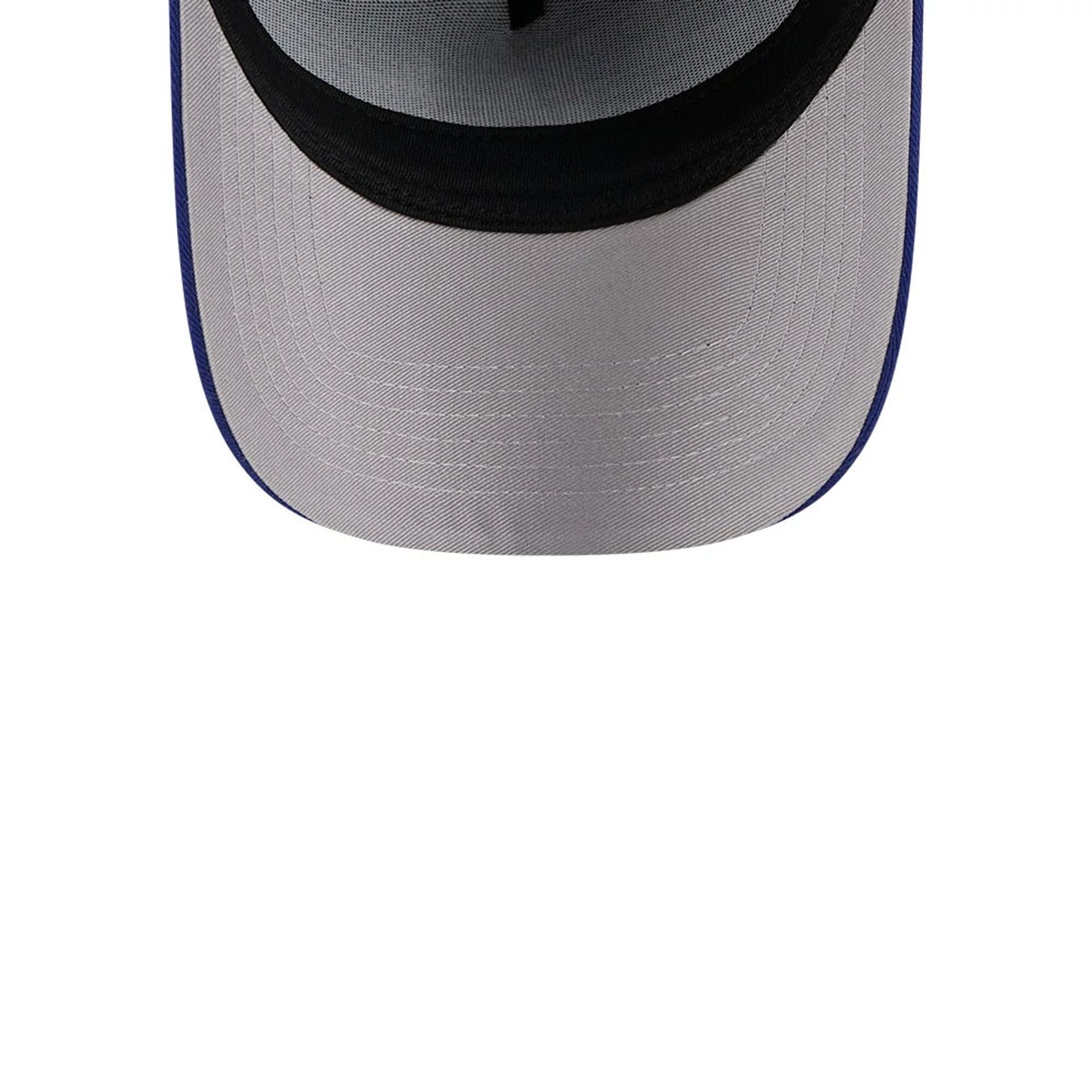 Pictured is this MLB Barb Visor LA Dodgers 9FORTY A-Frame cap in Dark blue. 2